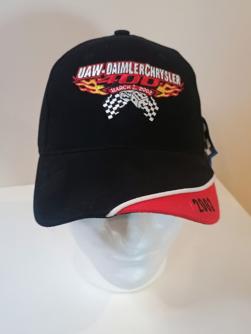 NASCAR UAW-DaimlerChrysler 2003 Racing Hat - Black & Red